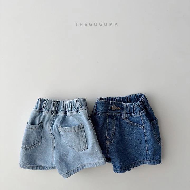 Thegoguma - Korean Children Fashion - #toddlerclothing - Double Denim Shorts