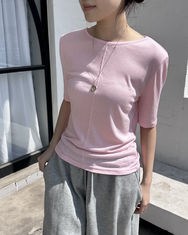 Theres - Korean Women Fashion - #momslook - Ray Tee - 3
