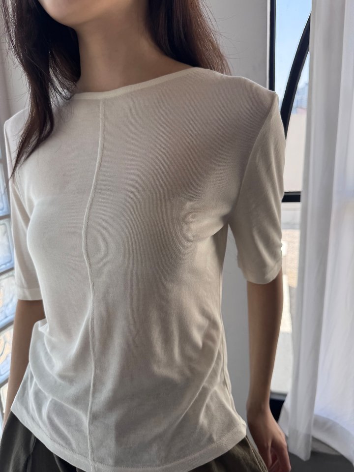 Theres - Korean Women Fashion - #momslook - Ray Tee - 7