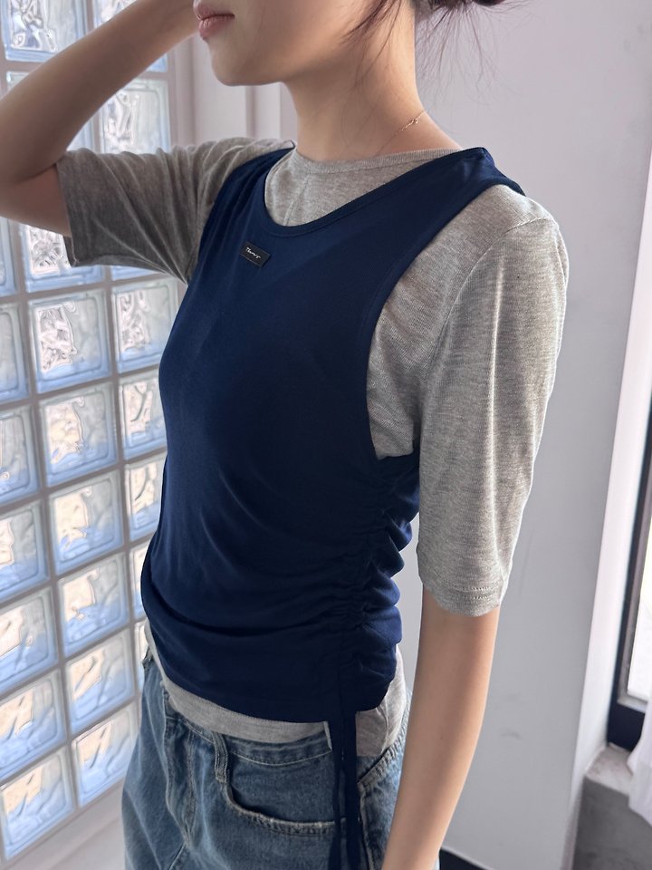 Theres - Korean Women Fashion - #momslook - Ray Sleeveless Top - 8