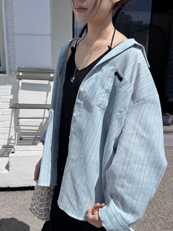 Theres - Korean Women Fashion - #momslook - Kona Striped Shirt - 7