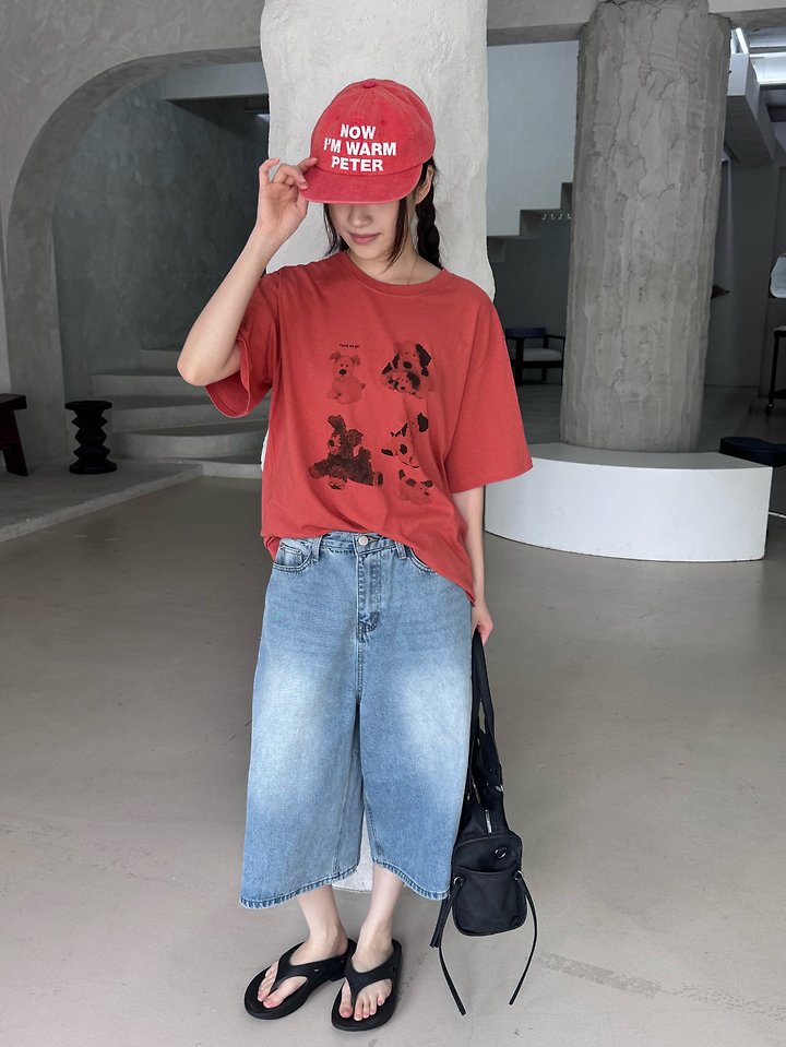 Theres - Korean Women Fashion - #thatsdarling - Puppy Tee - 7