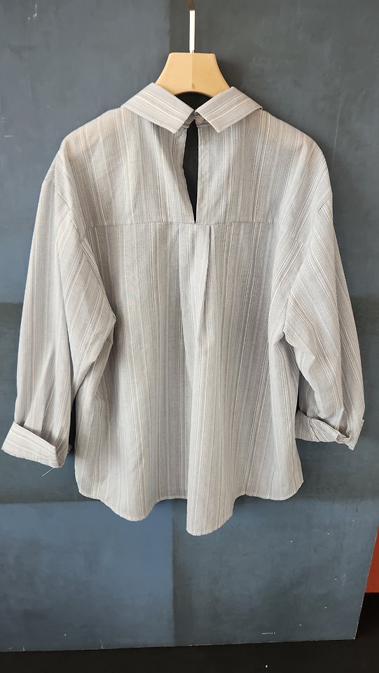 Theres - Korean Women Fashion - #womensfashion - Kona Striped Shirt - 2