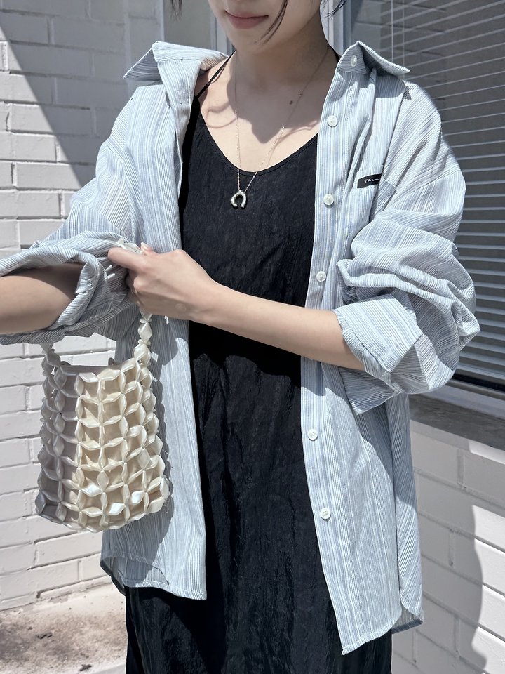 Theres - Korean Women Fashion - #momslook - Kona Striped Shirt - 4