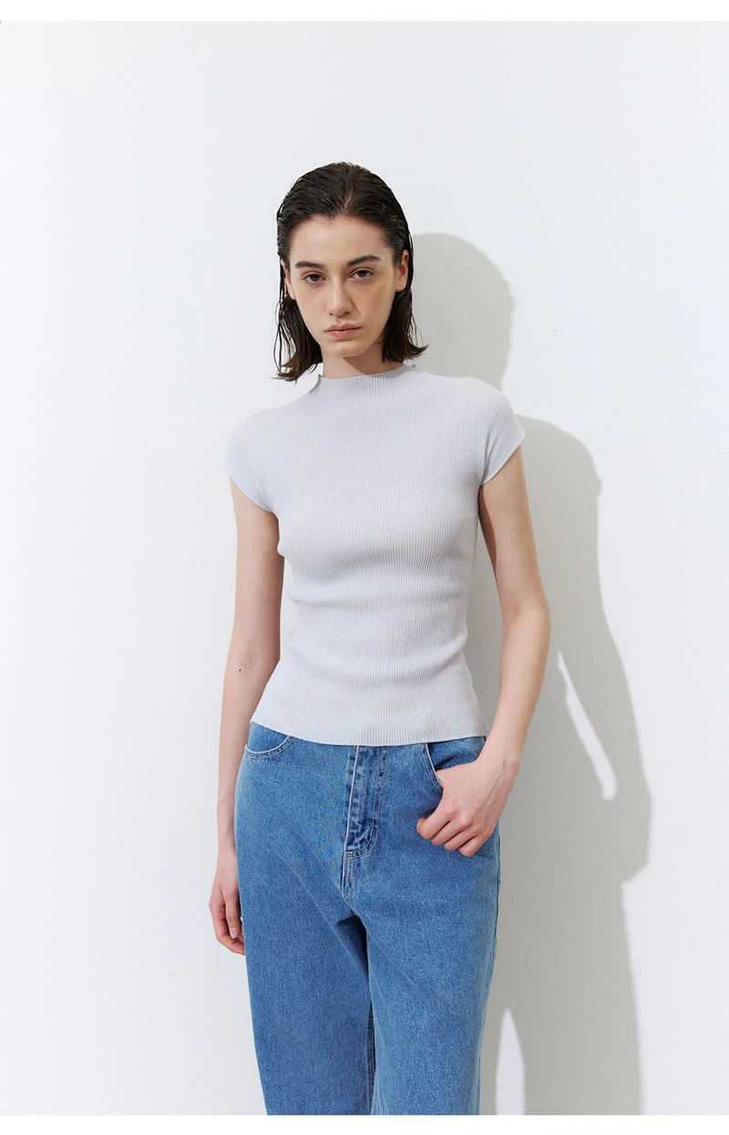 Understanding - Korean Women Fashion - #momslook - Light Pleated Short Sleeve Top - 4