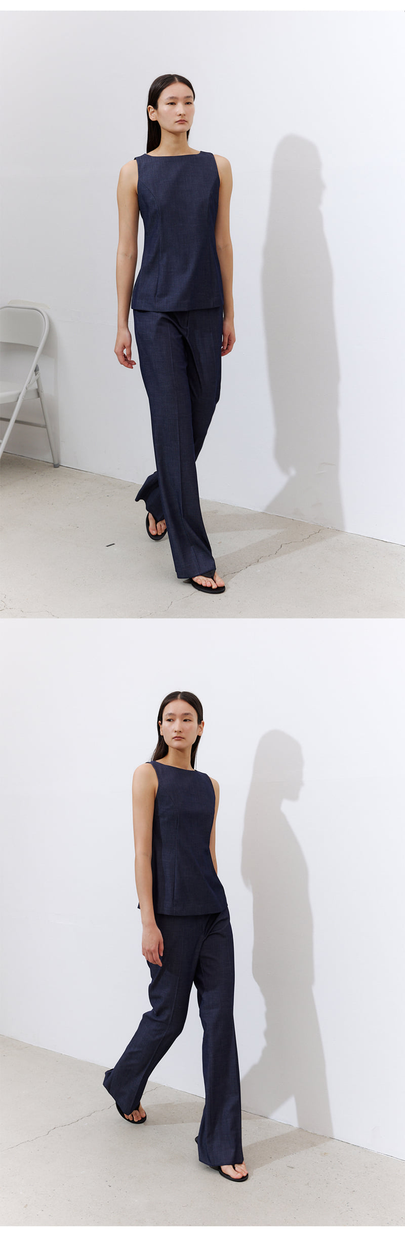 Understanding - Korean Women Fashion - #momslook - Denim Slim Pants - 2
