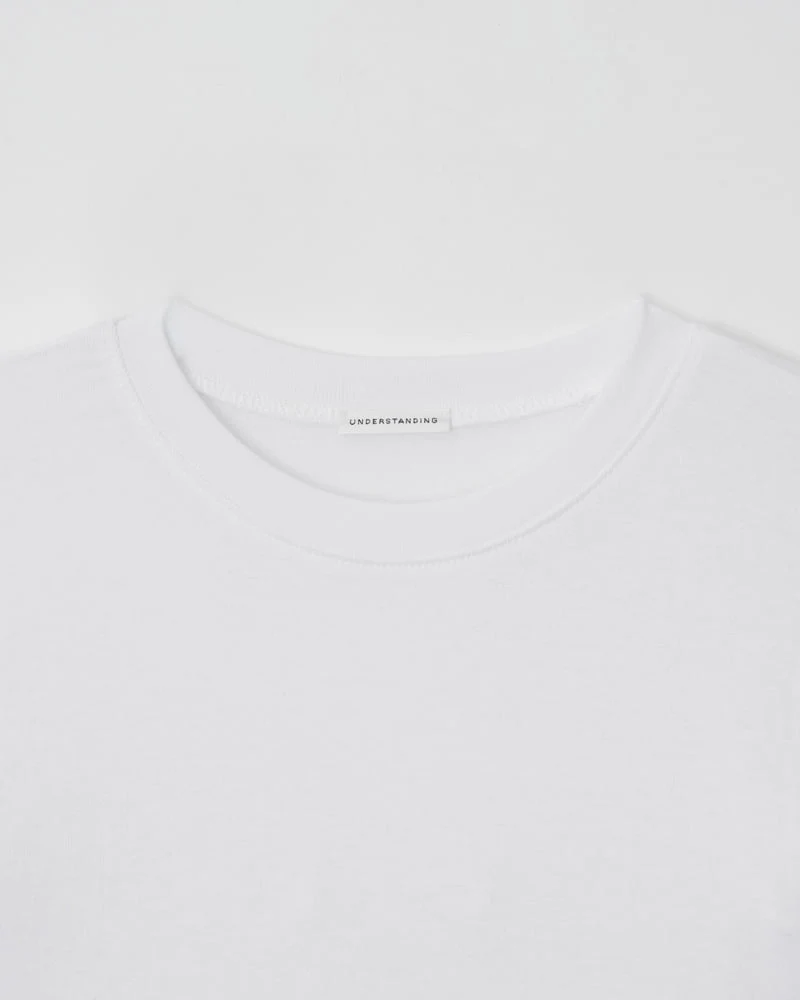 Understanding - Korean Women Fashion - #momslook - Essential Sleeve Short Sleeve Tee - 8