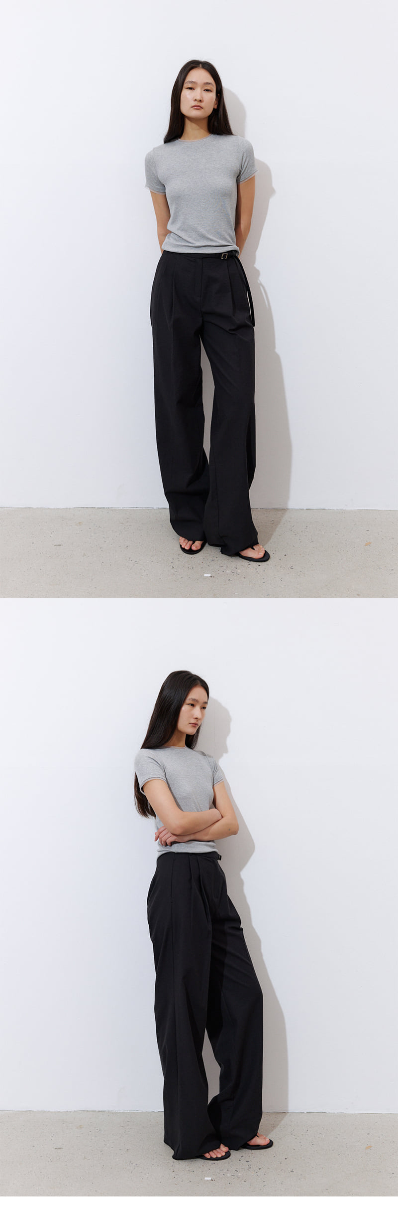 Understanding - Korean Women Fashion - #momslook - Mesh Detail Short Sleeve Tee