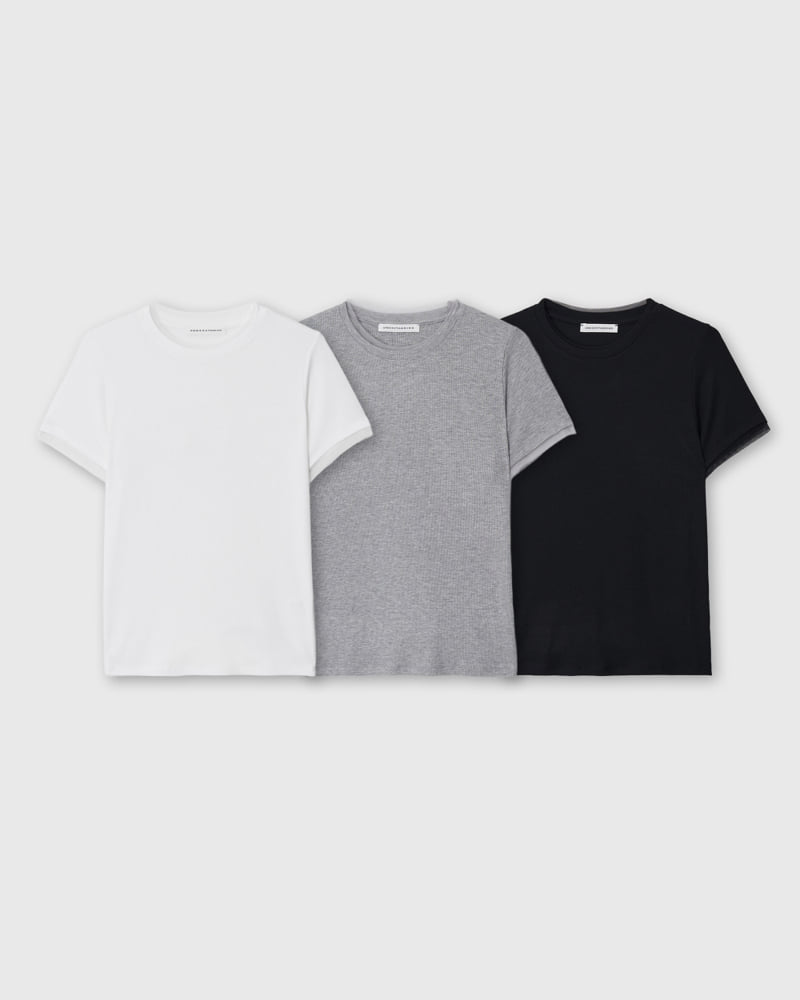 Understanding - Korean Women Fashion - #momslook - Mesh Detail Short Sleeve Tee - 3