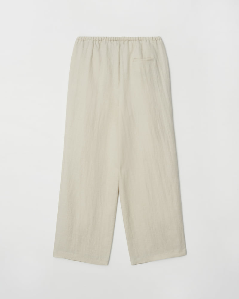 Understanding - Korean Women Fashion - #momslook - String One-Tuck Pants - 9