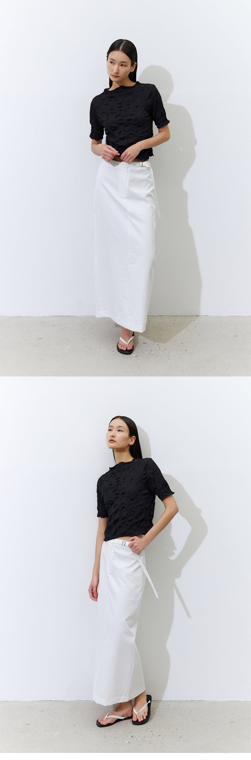 Understanding - Korean Women Fashion - #momslook - Belt Long Skirt