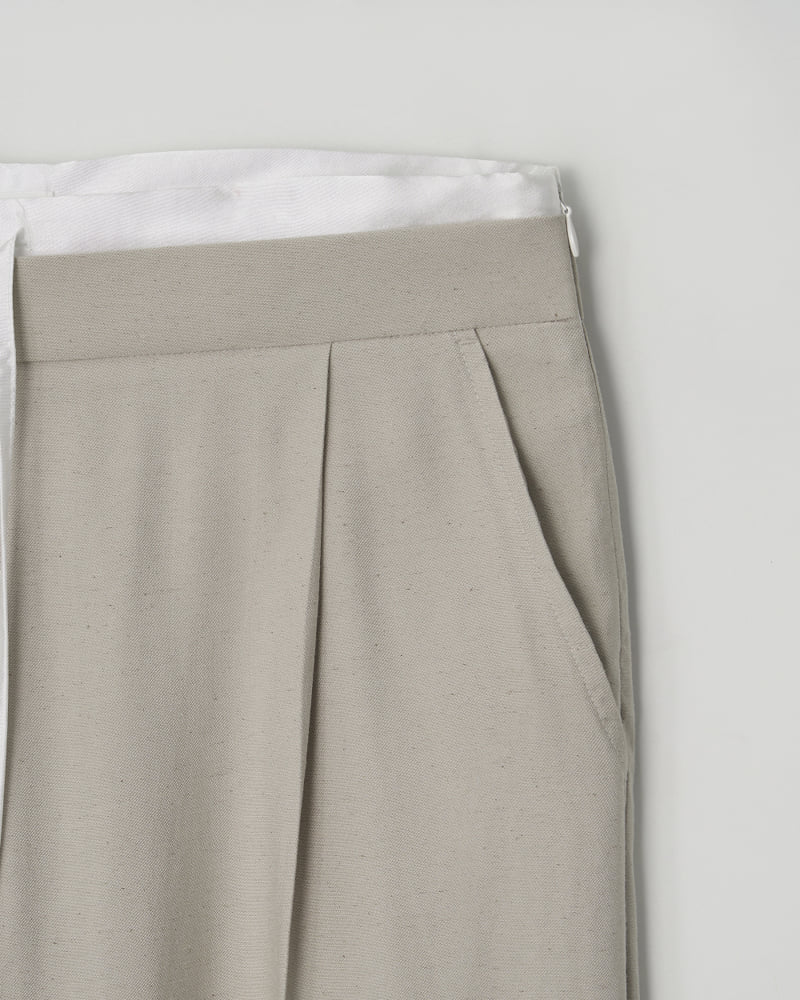 Understanding - Korean Women Fashion - #momslook - Linen Layered Trousers - 12