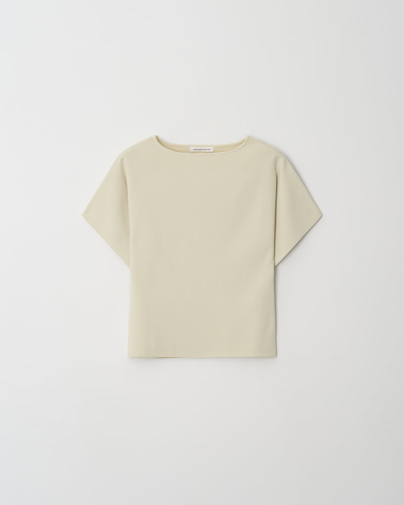 Understanding - Korean Women Fashion - #momslook - Boat Hool Short Sleeve Knit - 10