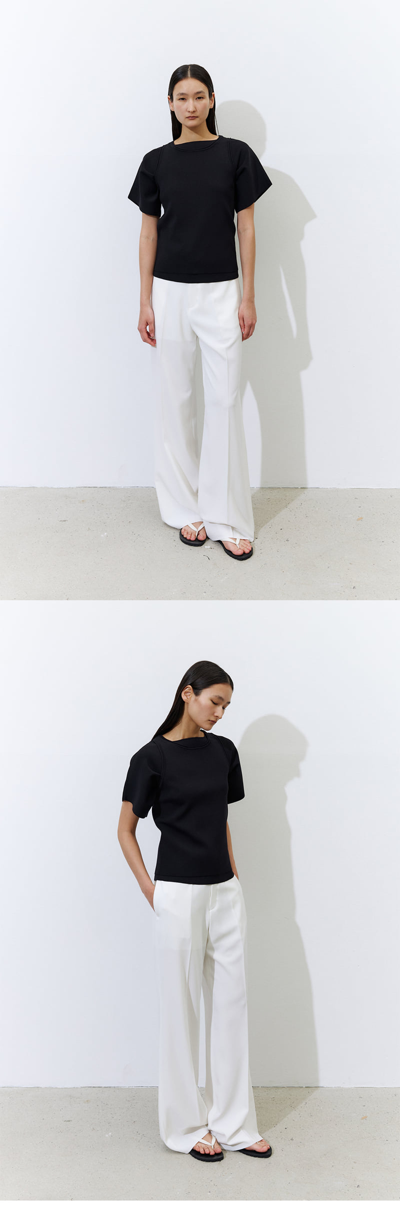 Understanding - Korean Women Fashion - #womensfashion - Boat Hool Short Sleeve Knit - 4