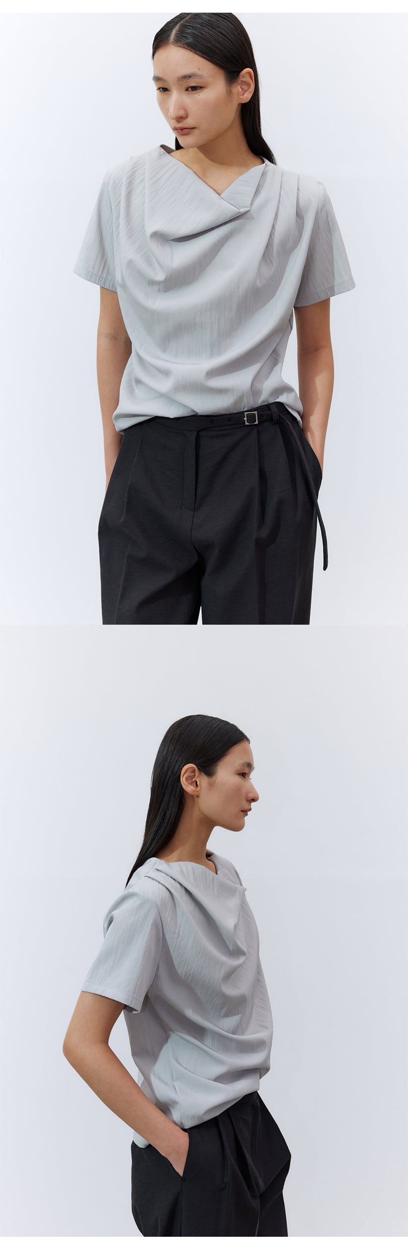 Understanding - Korean Women Fashion - #restrostyle - Neck Flare Blouse - 2