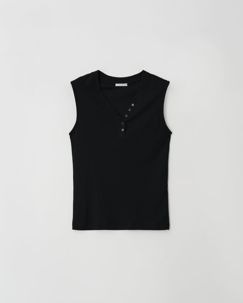 Understanding - Korean Women Fashion - #shopsmall - Y Button Sleeveless - 7