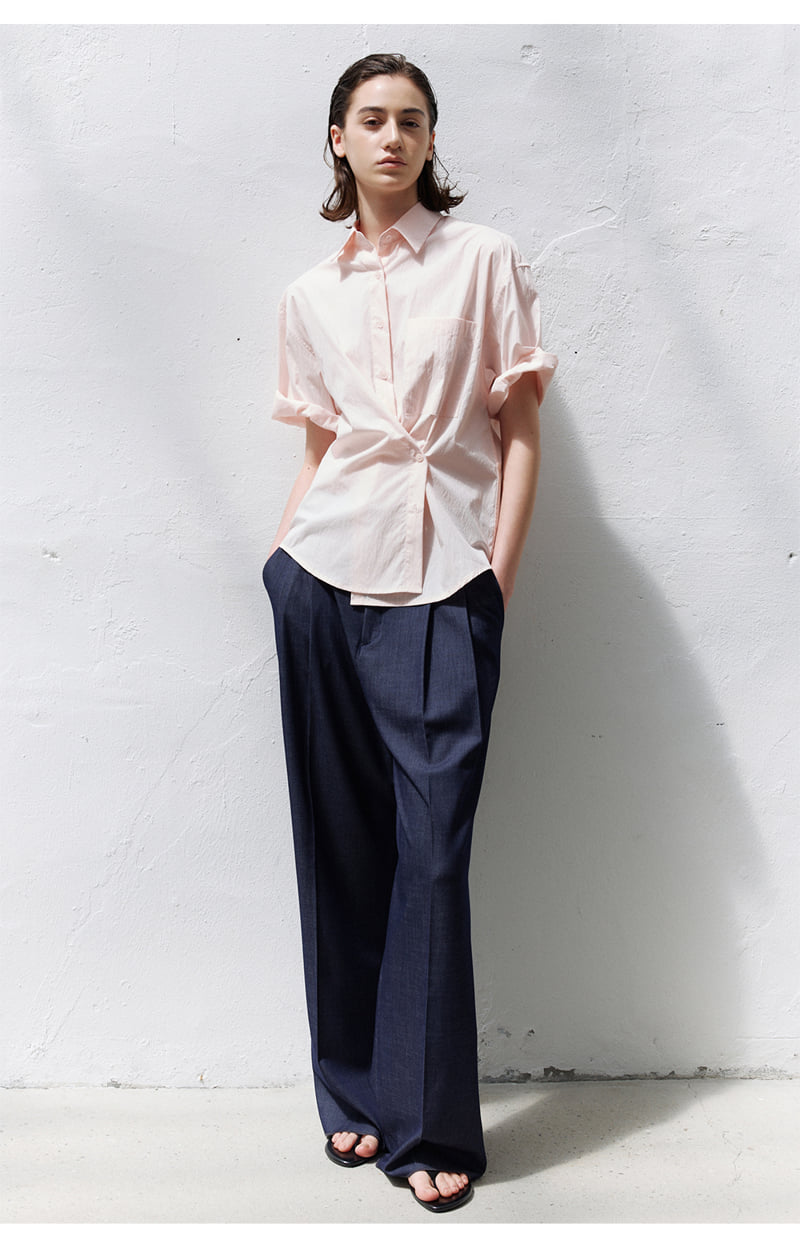 Understanding - Korean Women Fashion - #thelittlethings - Roll-Up Basic Shirt
