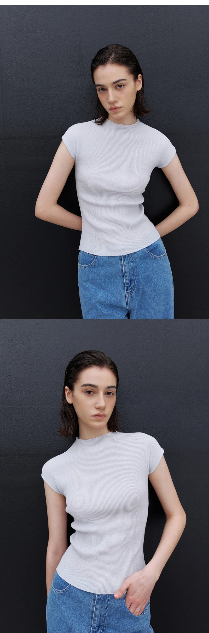 Understanding - Korean Women Fashion - #vintageinspired - Light Pleated Short Sleeve Top - 6
