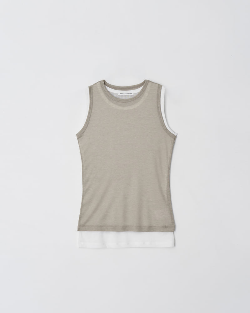 Understanding - Korean Women Fashion - #vintageinspired - Double Sleeveless Layered - 6