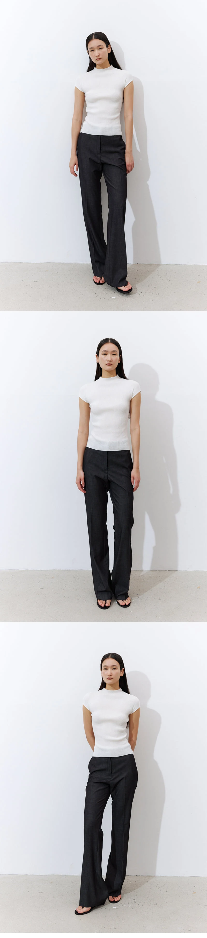 Understanding - Korean Women Fashion - #momslook - Denim Slim Pants - 4