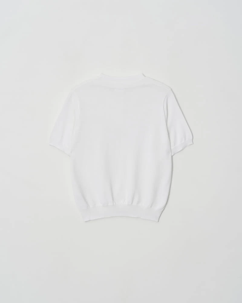 Understanding - Korean Women Fashion - #womensfashion - Double Neck Knit Short Sleeve Cardigan - 9