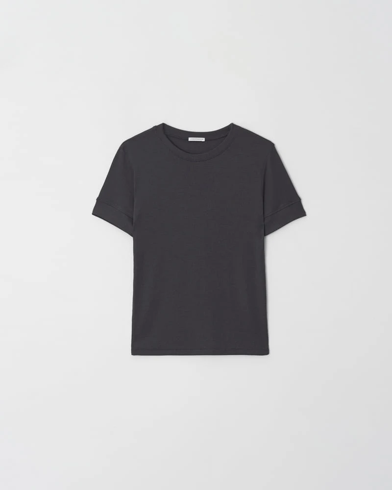 Understanding - Korean Women Fashion - #womensfashion - Essential Sleeve Short Sleeve Tee - 5