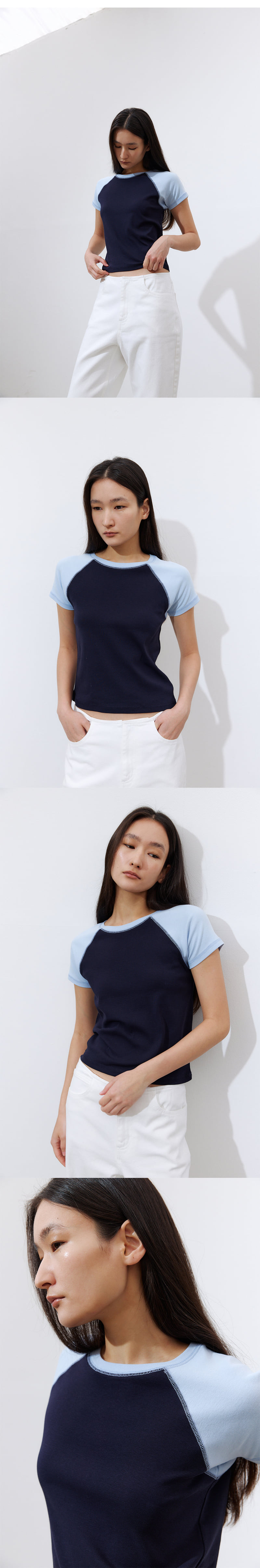 Understanding - Korean Women Fashion - #womensfashion - Raglan Short Sleeve Tee - 2