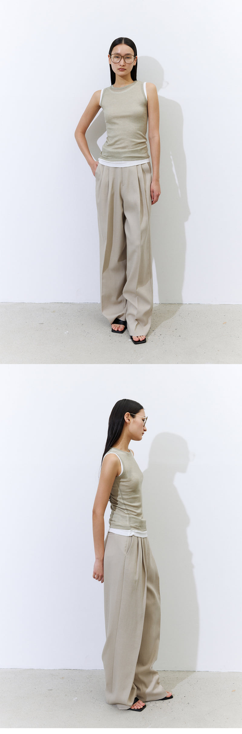Understanding - Korean Women Fashion - #womensfashion - Double Sleeveless Layered