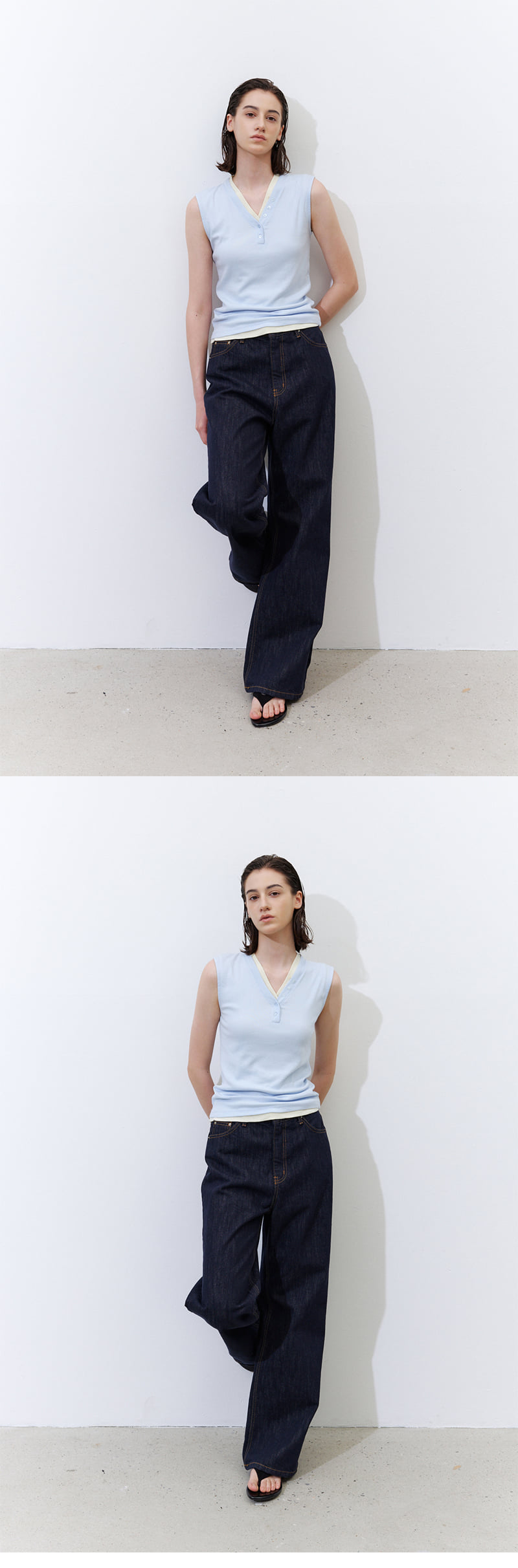 Understanding - Korean Women Fashion - #womensfashion - Y Button Sleeveless