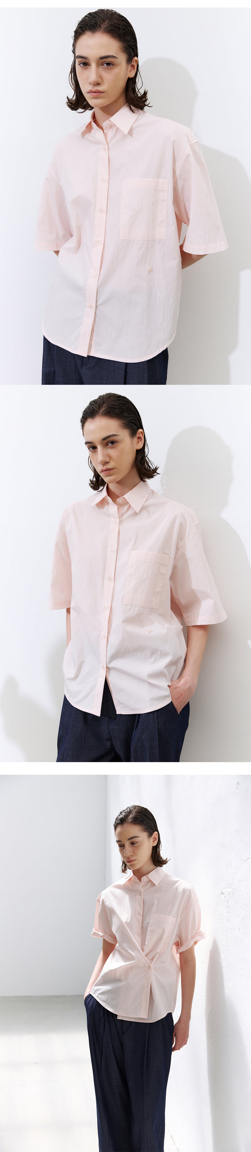 Understanding - Korean Women Fashion - #womensfashion - Roll-Up Basic Shirt - 3