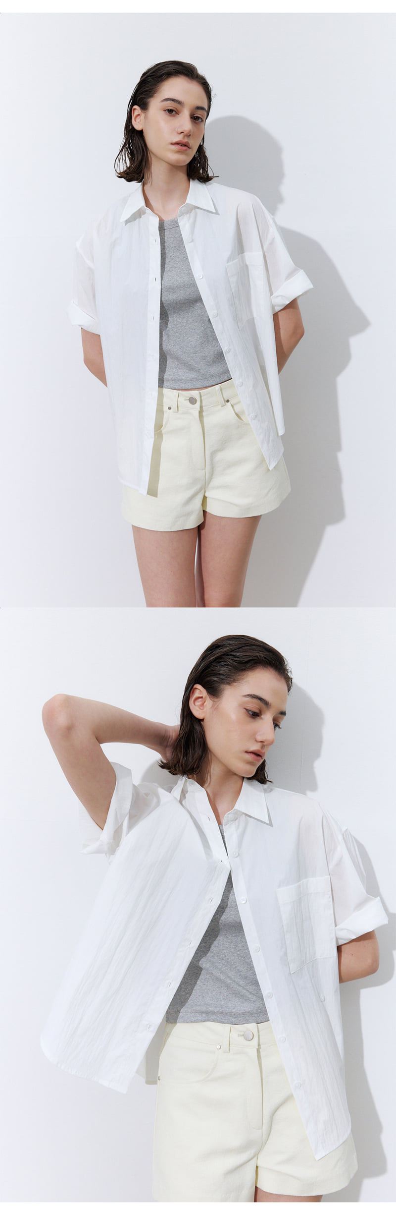 Understanding - Korean Women Fashion - #womensfashion - Roll-Up Basic Shirt - 7