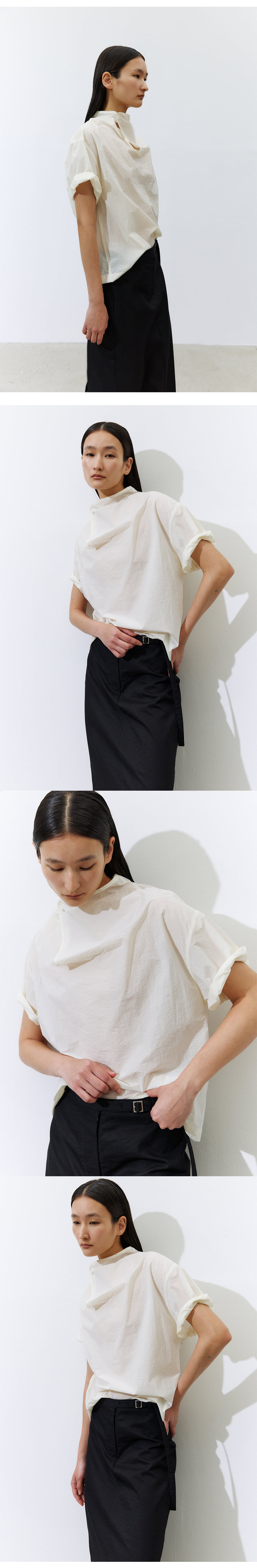 Understanding - Korean Women Fashion - #womensfashion - Binding Half-Neck Blouse - 5