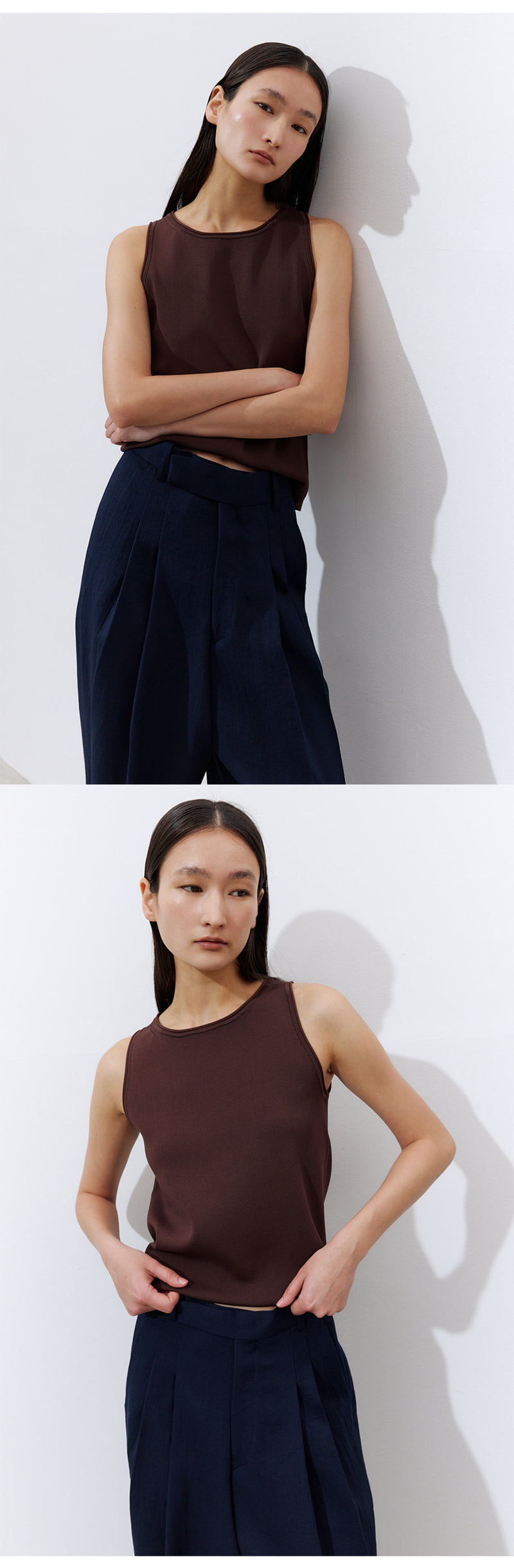 Understanding - Korean Women Fashion - #womensfashion - Rolled Sleeveless Knitwear - 2