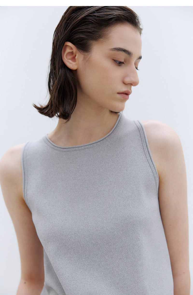 Understanding - Korean Women Fashion - #womensfashion - Rolled Sleeveless Knitwear - 6