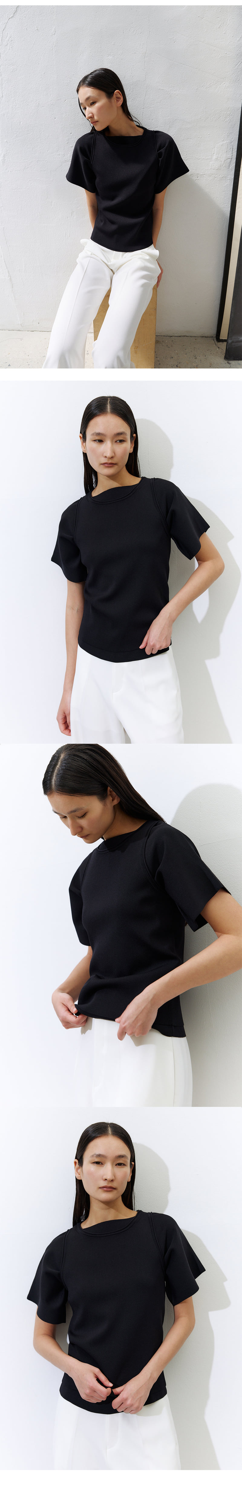 Understanding - Korean Women Fashion - #womensfashion - Boat Hool Short Sleeve Knit - 7