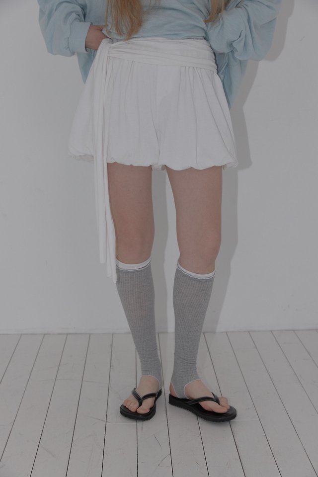Uoov - Korean Women Fashion - #momslook - Tie Balloon Pants - 3