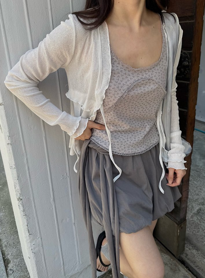 Uoov - Korean Women Fashion - #momslook - Tie Balloon Pants - 7