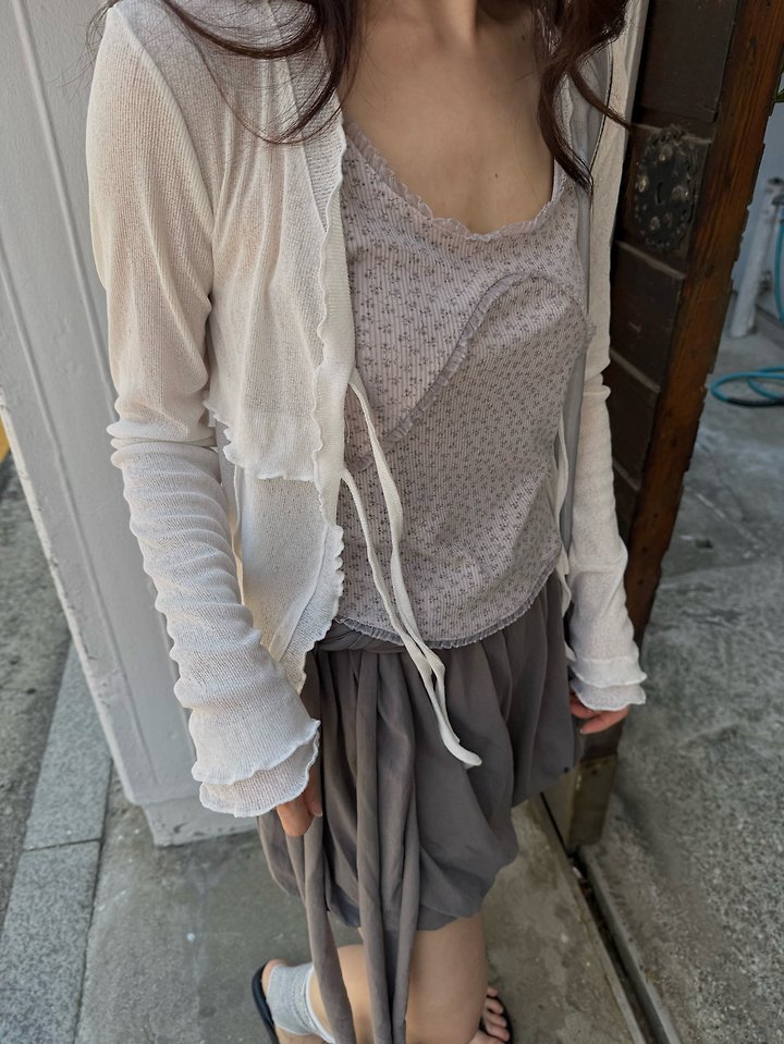 Uoov - Korean Women Fashion - #momslook - Floral Sleeveless Vest - 11