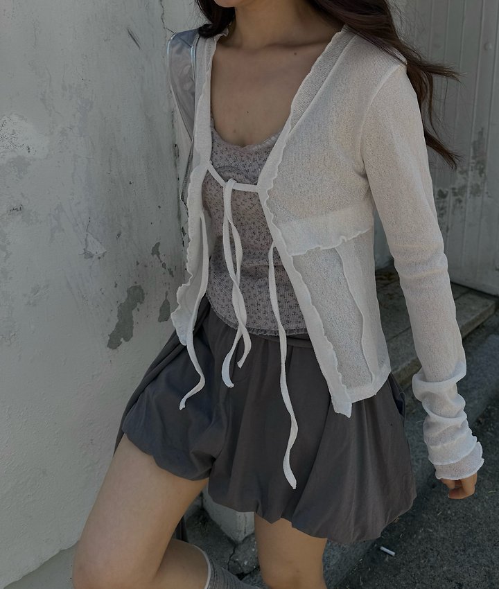 Uoov - Korean Women Fashion - #vintageinspired - Core Cardigan - 12