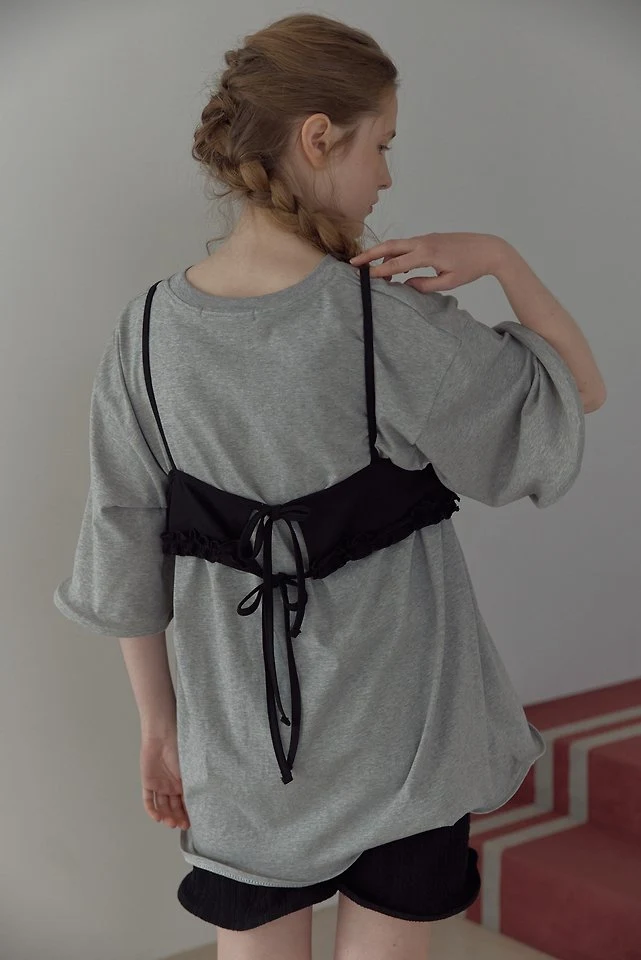 Uoov - Korean Women Fashion - #womensfashion - Dot Frill Top - 12