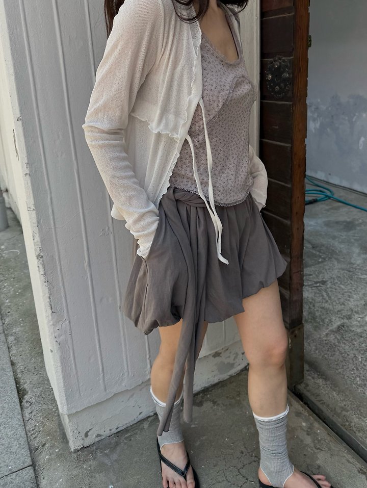 Uoov - Korean Women Fashion - #womensfashion - Tie Balloon Pants - 8