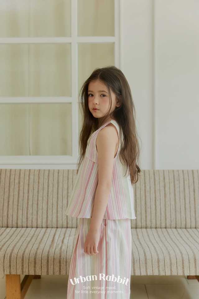 Urban Rabbit - Korean Children Fashion - #childofig - Lollipop Stripe Wide Pants - 8