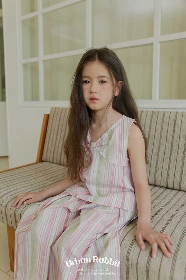 Urban Rabbit - Korean Children Fashion - #childofig - Lollipop Stripe Wide Pants - 9