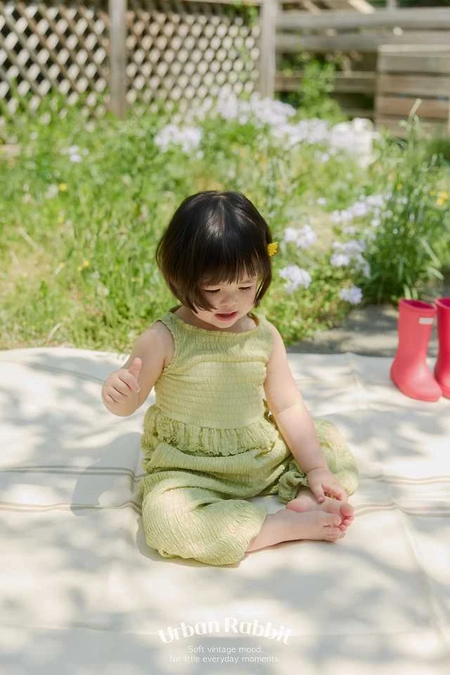 Urban Rabbit - Korean Children Fashion - #childofig - Crease Frill Sleeveless - 7