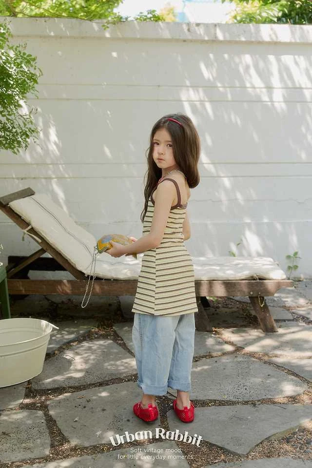 Urban Rabbit - Korean Children Fashion - #childofig - Bubble Stripe One-piece - 5