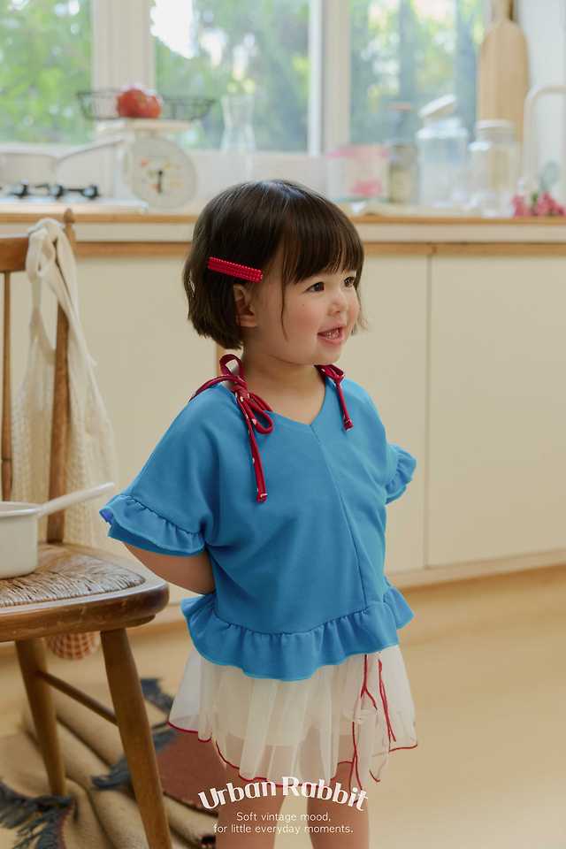 Urban Rabbit - Korean Children Fashion - #childrensboutique - Cool Cover-Up Frill Tee - 8