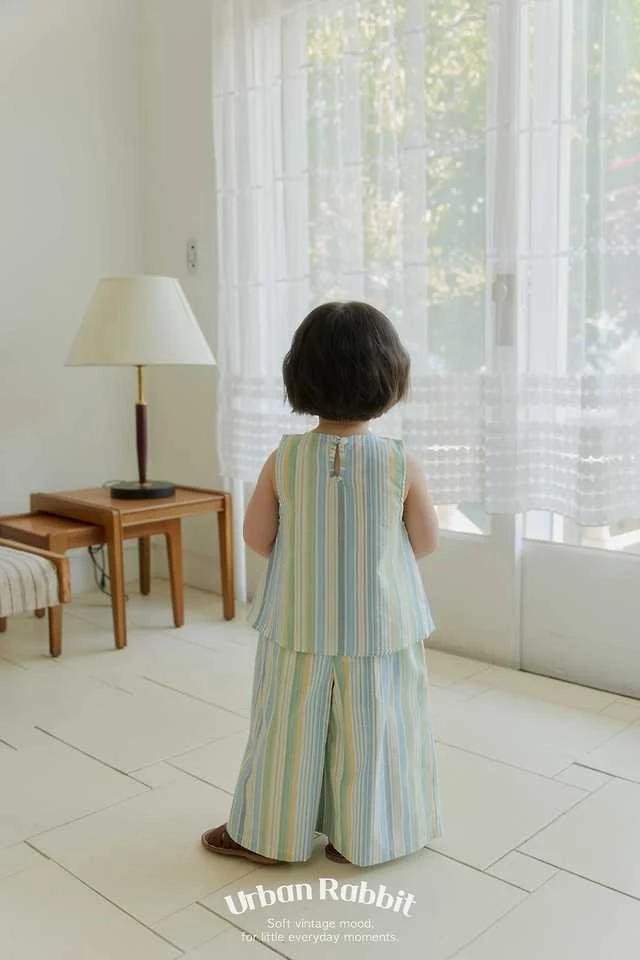 Urban Rabbit - Korean Children Fashion - #designkidswear - Lollipop Stripe Wide Pants - 11