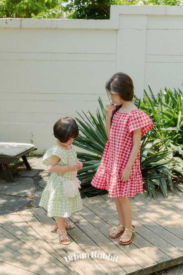 Urban Rabbit - Korean Children Fashion - #discoveringself - Seersucker Check One-piece - 9