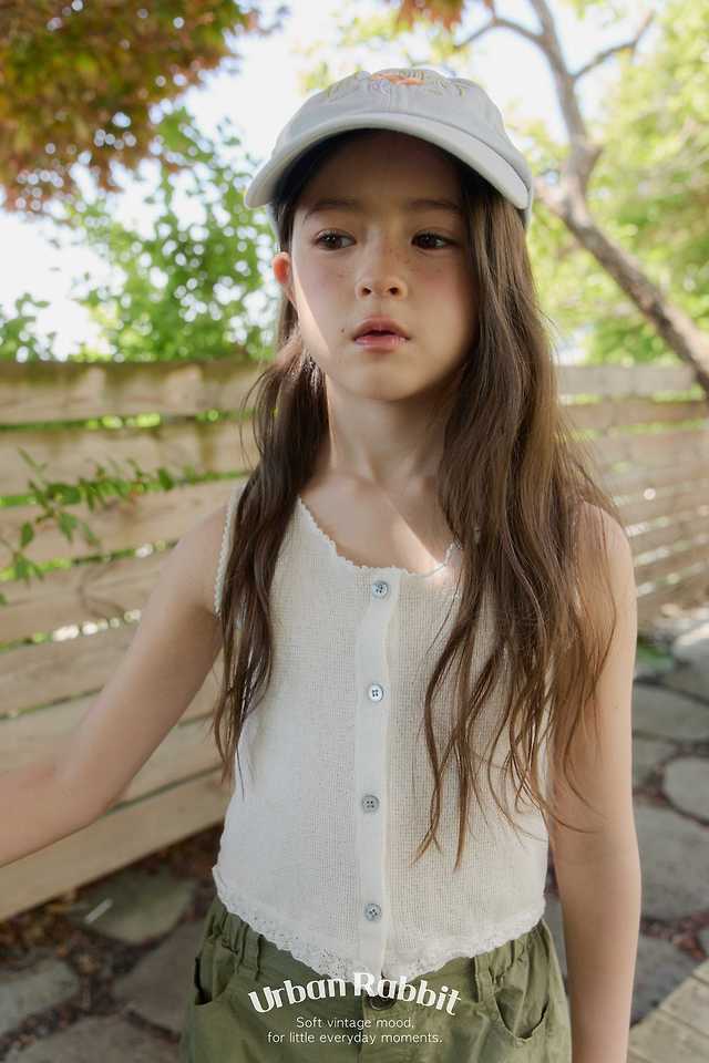Urban Rabbit - Korean Children Fashion - #fashionkids - Lace Knit Sleeveless - 6
