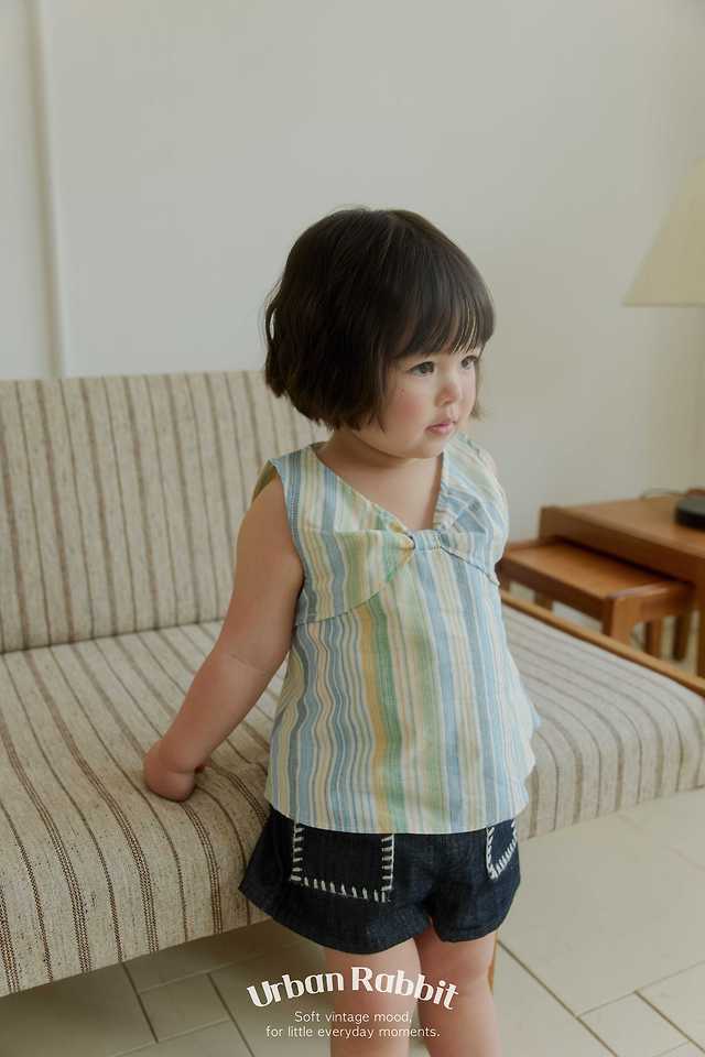 Urban Rabbit - Korean Children Fashion - #kidsstore - Lollipop Ribbon Sleeveless Blouse - 7